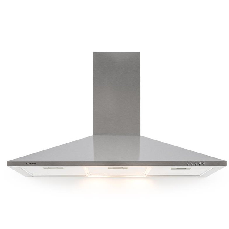 Klarstein TR90WS 90cm Ducted Wall Mount Cooker Hood Wayfair.co.uk
